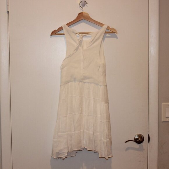 Lulus White Polyester Blend Sleeveless Knee Length Dress Women's Size S - Picture 6 of 10